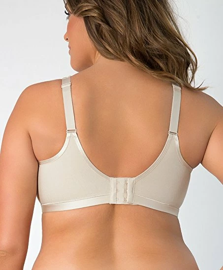 Curvy Couture Cotton Luxe Wirefree Bra 1010 - Natural