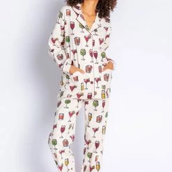 PJ Salvage Cheers Flannel PJ Set In Stone RZFLPJ