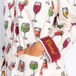 PJ Salvage Cheers Flannel PJ Set In Stone RZFLPJ