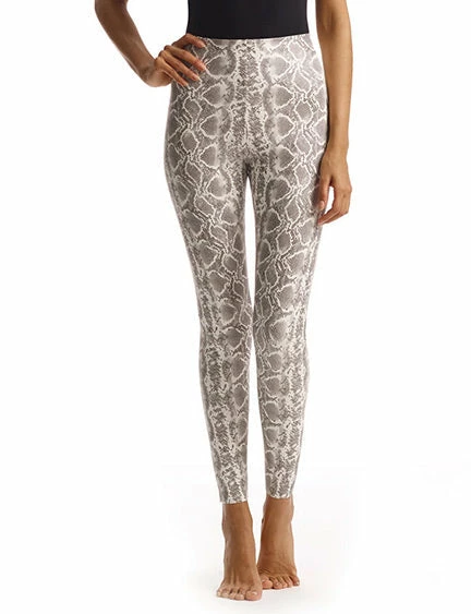 Commando Faux Leather Animal Print Legging With Perfect Control SLG50