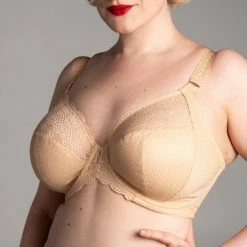 Elomi Carmen Uw Plunge Bra EL4010 - Sand Elomi Lingerie