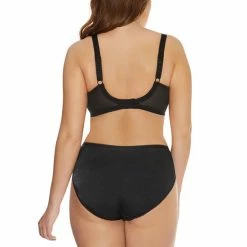Elomi Cate Side Support Lace Smoothing Bra EL4030 In Black Elomi Lingerie