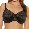 Elomi Cate Side Support Lace Smoothing Bra EL4030 In Black Elomi Lingerie