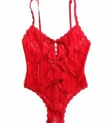 Hanky Panky Open Keyhole Lace Teddy 488406