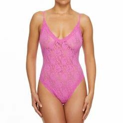 Hanky Panky Lace Thong-Back Bodysuit 488451