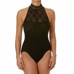 Hanky Panky Signature Lace Halter Bodysuit 488514