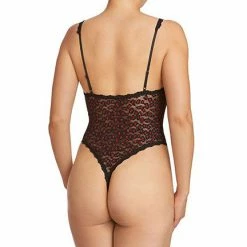 Hanky Panky Cross-Dyed Leopard Open Crotchless Teddy 7I8406
