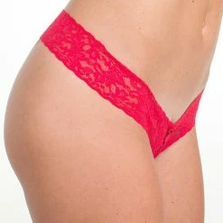 Hanky Panky Lace Crotchless Thong 481001