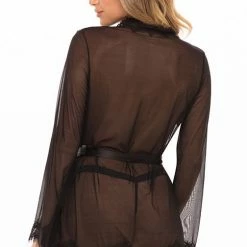 Oh La La Cheri Provence Eyelash Lace Robe 94-11136