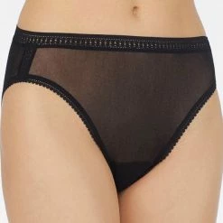 On Gossamer 3012 Seamless Mesh Hi Cut Brief Briefs