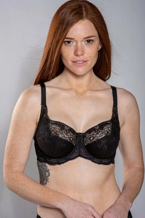 Panache Clara Balconnet Bra 7255 - Charcoal-Black