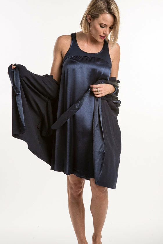 PJ Harlow LINDSAY Satin Racerback Chemise