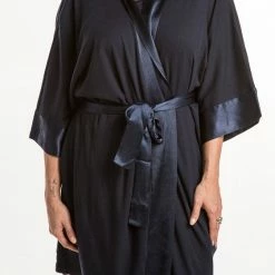 PJ Harlow SHALA Satin Trim Robe