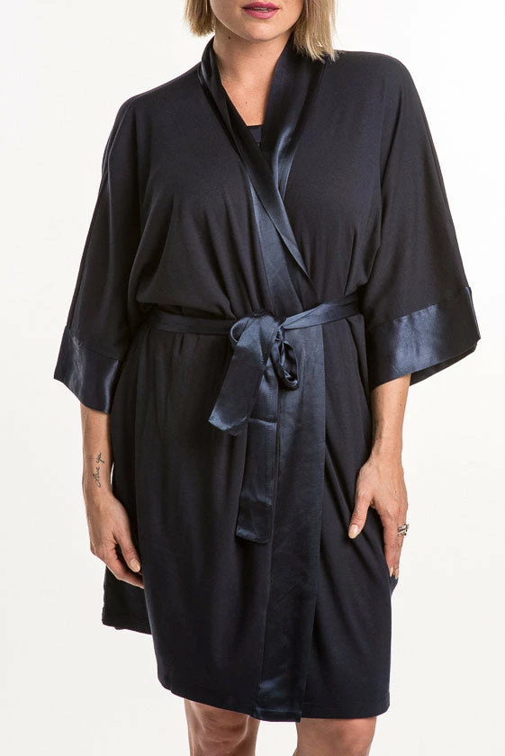 PJ Harlow SHALA Satin Trim Robe