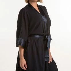 PJ Harlow SHALA Satin Trim Robe