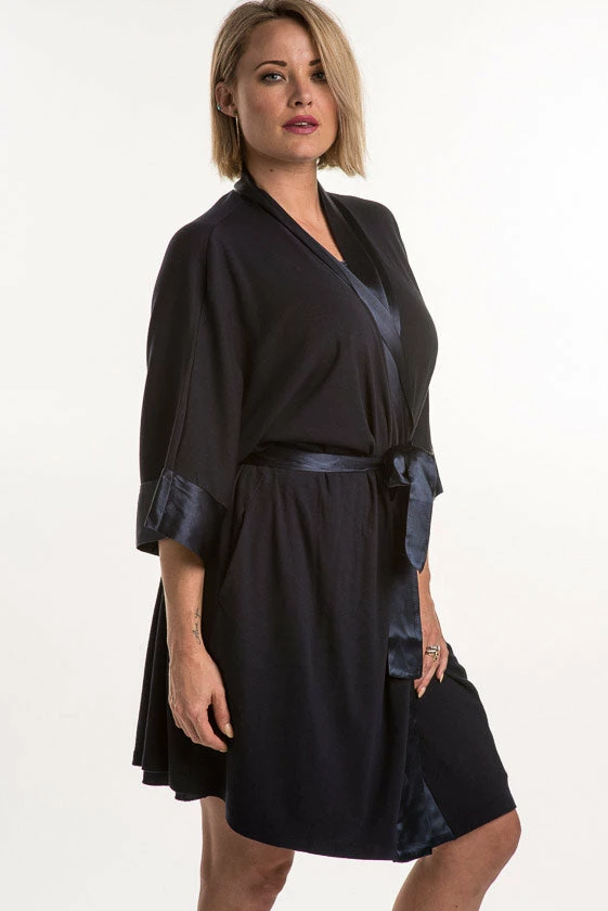 PJ Harlow SHALA Satin Trim Robe