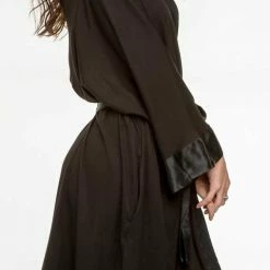 PJ Harlow SHALA Satin Trim Robe