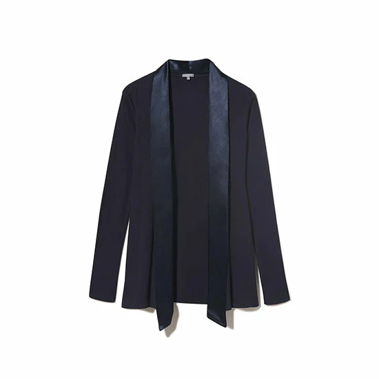 PJ Harlow SHELBY Satin Trimmed Jacket