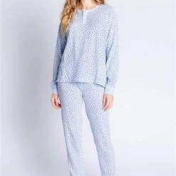 PJ Salvage Ski Jammie Classics RASJST In Ice Blue