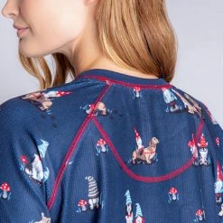 PJ Salvage Chillin With Gnomies Long Sleeve Top RACWLS