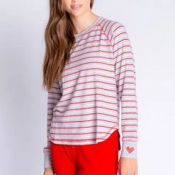 PJ Salvage Frosted Fairisle Long Sleeve Top RAFFLS1