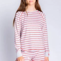 PJ Salvage Frosted Fairisle Long Sleeve Top RAFFLS1