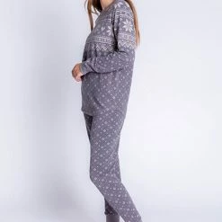 PJ Salvage Frosted Fairisle Long Sleeve Top RAFFLS2