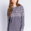 PJ Salvage Frosted Fairisle Long Sleeve Top RAFFLS2