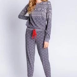 PJ Salvage Frosted Fairisle Banded Pant RAFFP2