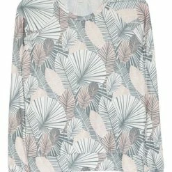 PJ Salvage Geo Palm Long Sleeve Top REGPLS