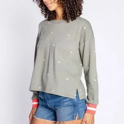 PJ Salvage Happy Vibes Long Sleeve Top REHVLS