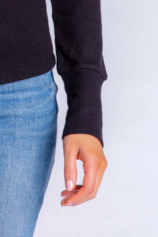 PJ Salvage Textured Essentials Long Sleeve Top RITELS