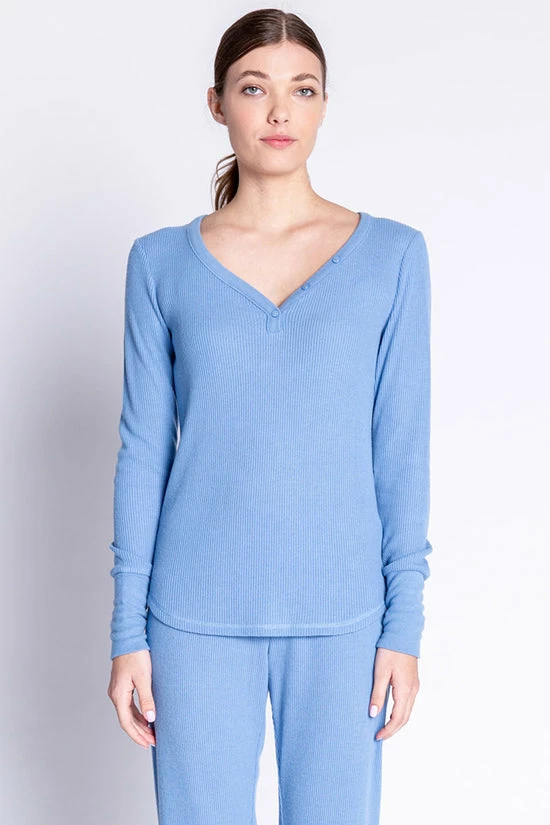 PJ Salvage Textured Essentials Long Sleeve Top RITELS