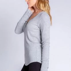 PJ Salvage Textured Essentials Long Sleeve Top RITELS