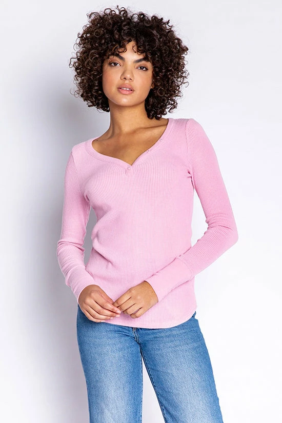 PJ Salvage Textured Essentials Long Sleeve Top RITELS