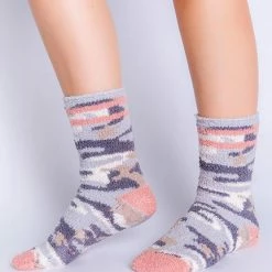 PJ Salvage Fun Socks In Blush RZFX2
