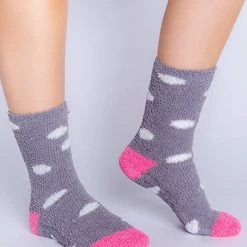PJ Salvage Fun Socks In Charcoal RZFX2