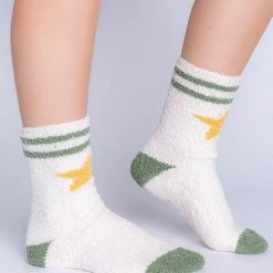 PJ Salvage Fun Socks In Sage RZFX2