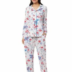 The Cat's Pajamas The Cats Pajamas Zoe Long Sleeve PJ Set 360-840-WH