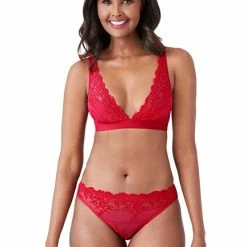Wacoal Embrace Lace Soft Cup Non-Wire Bra 852191 - Persian Red