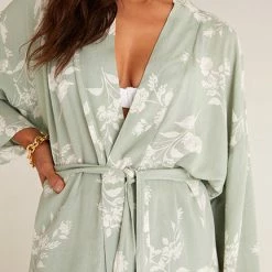 Z Supply Lounge Z Lounge Bed To Beach Floral Kimono ZLJ222191