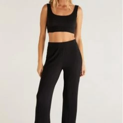 Z Lounge Show Some Flare Rib Pant ZLP223584 Z Supply Lounge