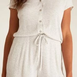 Z Lounge Cozy Vibe Rib Romper ZLS222170