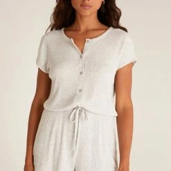 Z Lounge Cozy Vibe Rib Romper ZLS222170