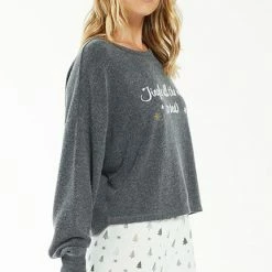 Z Supply Lounge Z Lounge Celine Jingle L/S Top ZLT214436