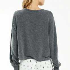 Z Supply Lounge Z Lounge Celine Jingle L/S Top ZLT214436