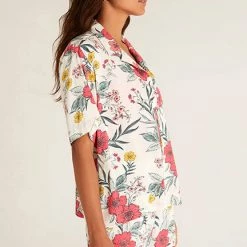 Z Lounge Resort Floral Shirt ZLT222173 Z Supply Lounge