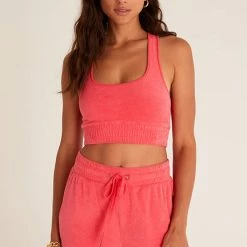 Z Lounge Sunny Loop Terry Tank Bra ZLT222175 Z Supply Lounge
