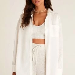 Z Supply Lounge Z Lounge Poolside Button Up Shirt ZLT222208