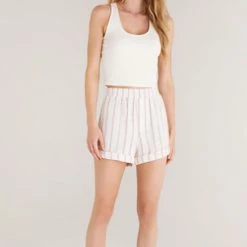 Z Supply Lounge Z Lounge Sneak Peek Rib Tank ZLT223353